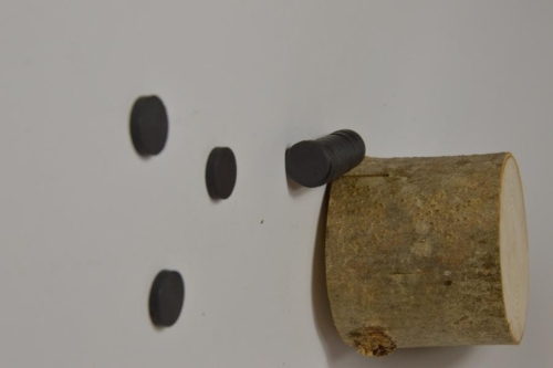 SET: 4 Magneten Ø 15mm antrazith